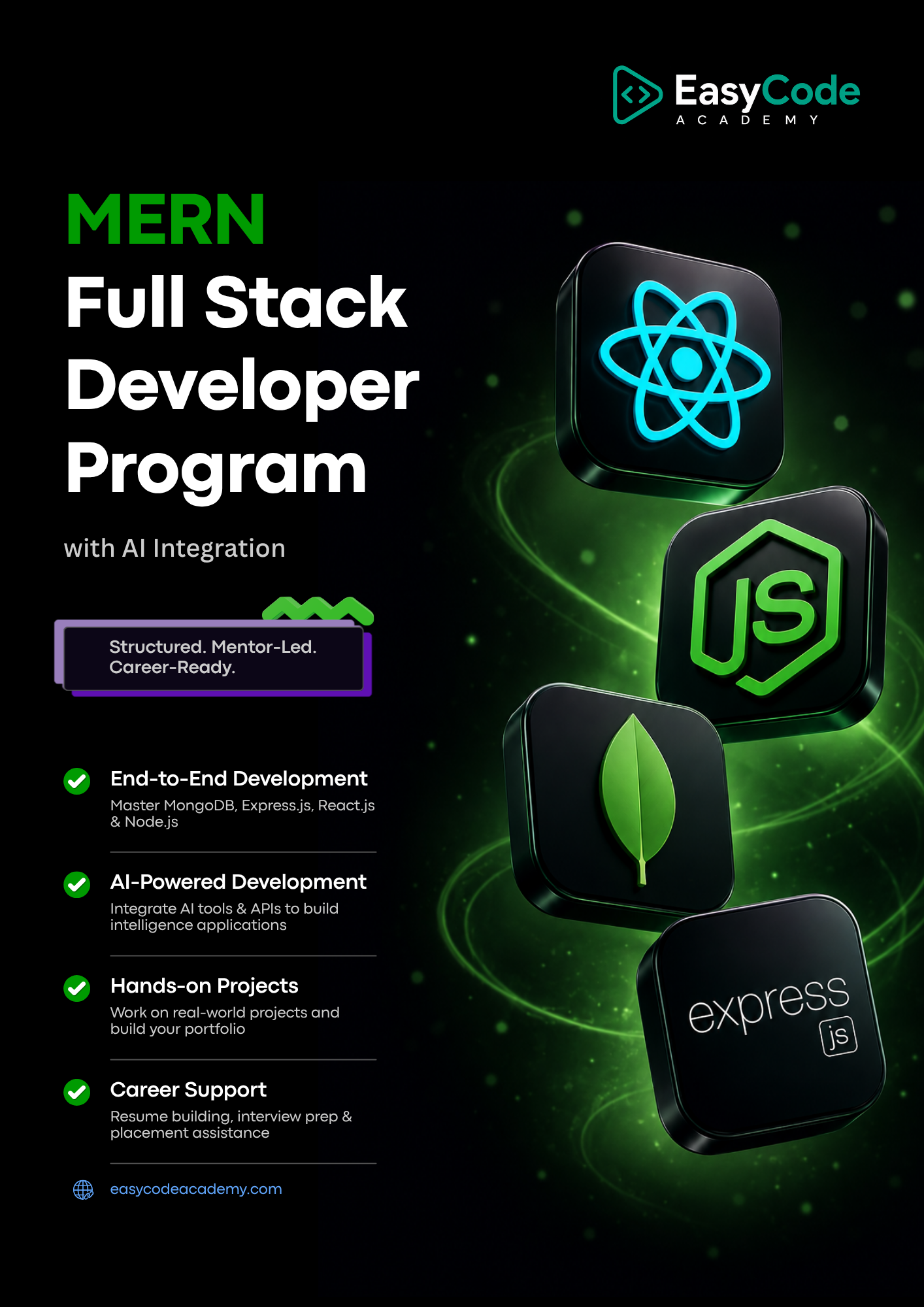 MERN Full Stack Development brochure cover